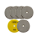 BGTEC 4 Inch Dry Diamond Polishing Pads Set, Pads Kit Grit 30 to Grit 3000 for Granite Marble Stone Quartz Tiles Concrete Floor Edges Countertop Polishing