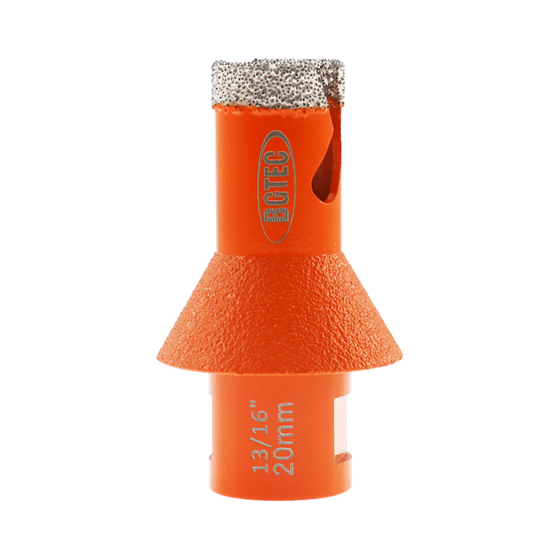 BGTEC Diamond Chamfer Drill Bits with 5/8-11 or M14 Thread for Tile Ceramic Marble Granite Dia 20/25/35mm