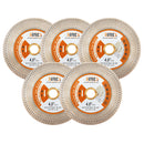 BGTEC Diamond Double-sided X Mesh Saw Blade for Tile Ceramic Marble Stone Dia 4''/4.5''/5'' Bore 22.23mm