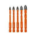 BGTEC 5pcs/set or 10pcs/set Cross Carbide Drill Bit Set Quick-fit Shank for Wood Plastic PVC Masonry Concrete