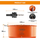 BGTEC Diamond Drill Bit 1pc 110/162mm for Ceramie Tile Granite Marble Vaccum Brazed Hole Saw Hex Shank