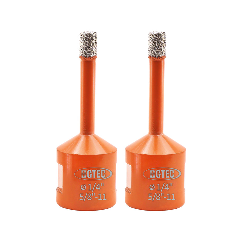 BGTEC Diamond Core Drill Bits Dia 6/8/10/12/14/16mm with 5/8-11 Thread for Porcelain Tile Granite Marble Stone Masonry