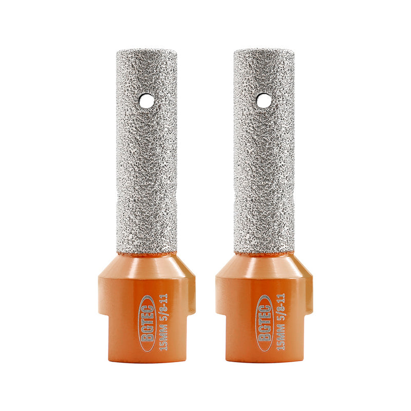 BGTEC Diamond Finger Milling Bits 1/2pcs 10/15/20/25/30/35mm M14 or 5/8-11 Enlarging Shaping Trimming in Tile Porcelain Ceramic Granite Marble