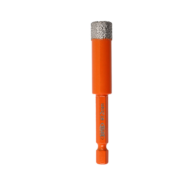 BGTEC Dry Diamond Drill Bits with Quick Change Hex Shank for Granite Porcelain Tile Ceramic Marble Dia 6/8/10/12/14mm