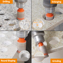 BGTEC Diamond Milling Drilling Finger Bits  1pc or 2pcs Dia 20/25mm Drilling Grinding for Marble Granite Ceramic Porcelain Tile Triangle Shank