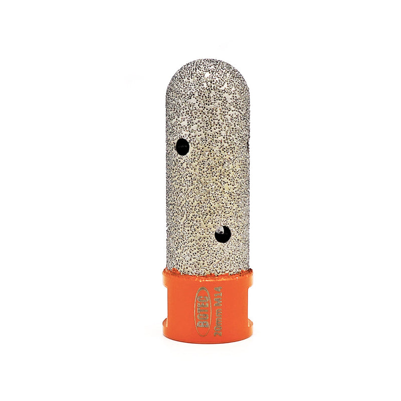 BGTEC Vacuum Brazed Diamond Finger Bits with 5/8-11 or M14 Thread Enlarge Shape Round Bevel Existing Holes Dia 10/15/20/25/30/35mm