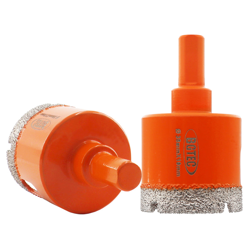 BGTEC Diamond Triangle Shank Drill Core Bits for Tile Ceramic Marble Masonry Brick Granite Dia 6-65mm