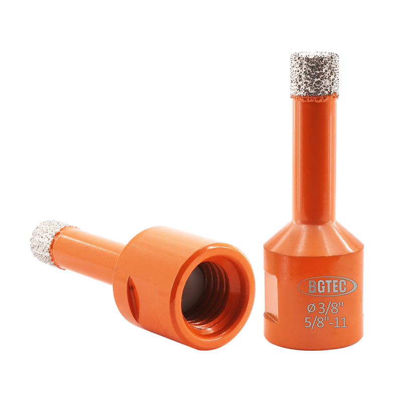 BGTEC Diamond Core Drill Bits Dia 6/8/10/12/14/16mm with 5/8-11 Thread for Porcelain Tile Granite Marble Stone Masonry