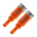 BGTEC Diamond Drill Bit Round Shank 1/2pcs 20/25/32/35mm for Ceramie Tile Granite Marble Concrete Vaccum Brazed Hole Saw
