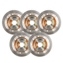 BGTEC Thin Diamond Turbo Blade for Cutting Porcelain Tile Ceramic Granite Marble Hard Material 4''/4.5''/5''/6''/7''/9''