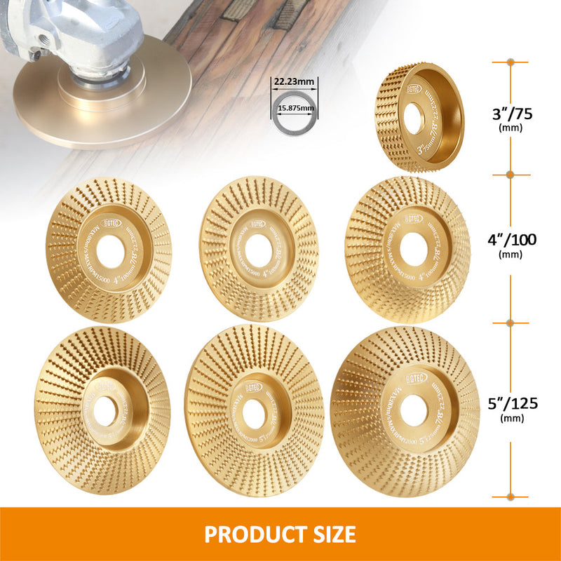 Wood Caving Disc Grinding Wheel Angle Grinder Sanding Disc Polishing for Wood