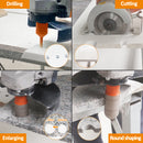 BGTEC Diamond Drill Bit 10pcs/set 6/8/10/16/20/25/32/50mm Core Bit+4.5" Saw Blade+10mm Finger Granite Marble Ceramic 5/8-11