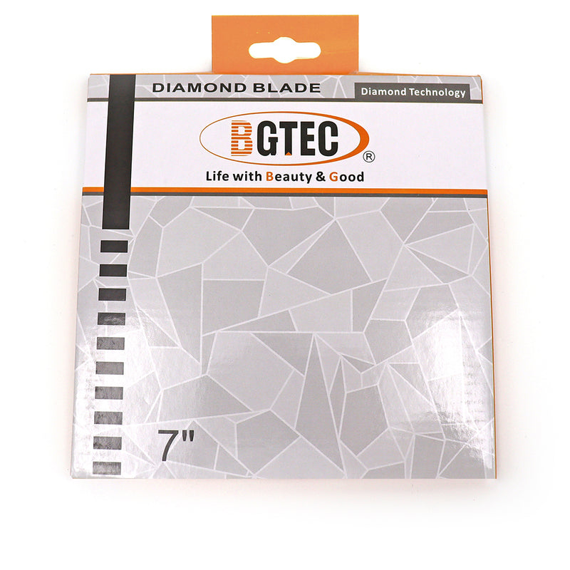 BGTEC Hot Pressed X Mesh Turbo Diamond Saw Blade for Tile Marble Ceramic Porcelain Bore 25.4mm Size 7''/8''/9''/10''/12''/14''