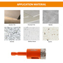 BGTEC Diamond Drill Bits 1/2pcs 20mm/25mm for Granite Porcelain Tile Ceramic Marble Vacuum Brazed Core Bit Quick-fit Shank