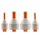 BGTEC Diamond Drilling Chamfering Milling Finger Bit 1/2pcs Ceramic Porcelain Marble Vacuum Brazed Hole Saw M14 or 5/8-11