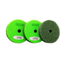 BGTEC Diamond Sponge Polishing Pads 3pcs Dia 3''/80MM or 4''/100MM for Softer Stones Marble Sandstone