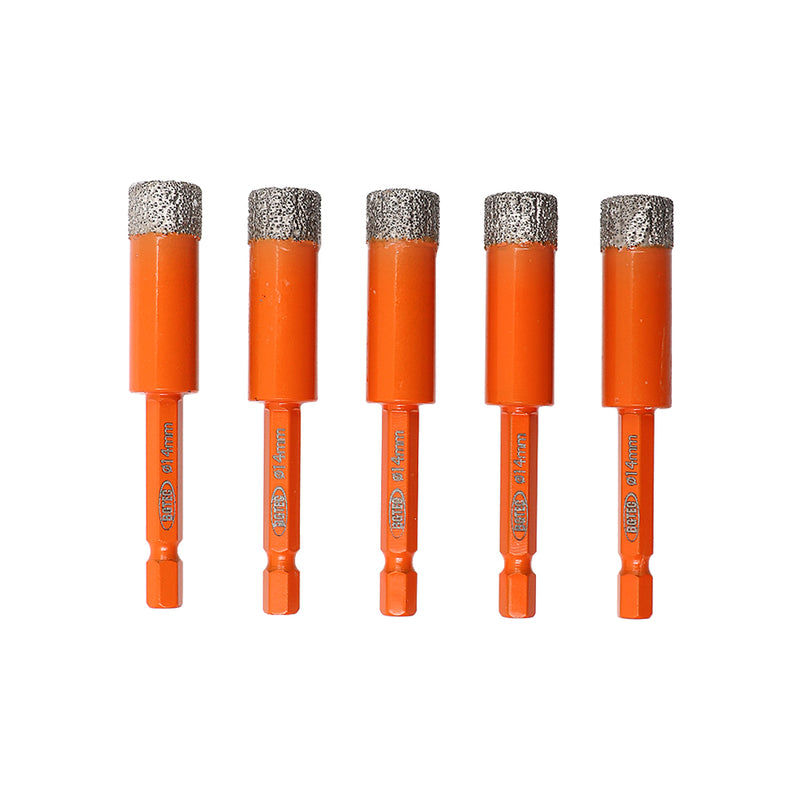 BGTEC Dry Diamond Drill Bits with Quick Change Hex Shank for Granite Porcelain Tile Ceramic Marble Dia 6/8/10/12/14mm