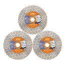 BGTEC Diamond Cutting Grinding Saw Blade Double-sided Triangle Dia 115/125mm Marble Granite Ceramic Tile Cutting Disc