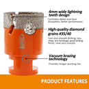 Diamond Core Bit 1pcs 20-125mm Porcelain Tile Ceramic Marble Granite Vacuum Brazed Drilling Bit 5/8-11 Thread