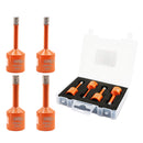 BGTEC Diamond Drill Bit Vacuum Brazed 1set/4pcs Dia 6/6/8/8mm Core Bits for Granite Marble Porcelain Tile Hole Saw M14 Thread