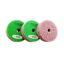 BGTEC Diamond Sponge Polishing Pads 3pcs Dia 3''/80MM or 4''/100MM for Softer Stones Marble Sandstone