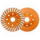 BGTEC Diamond Turbo Row Grinding Cup Wheel for Polishing Concrete Marble Granite Stone Grinder Plate Dia 4''/4.5''/5''/7"