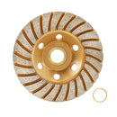 BGTEC Diamond Grinding Cup Turbo Row Wheel 1pc or 2pcs  4"/4.5"/5" for Concrete Marble Brick Stone Granite Bore 22.23mm
