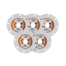 BGTEC Vacuum Brazed Cut-Off Wheel Diamond Blade for Cutting Carbide Metal Alloys Iron Stainless Steel Dia 4''/4.5''/5''