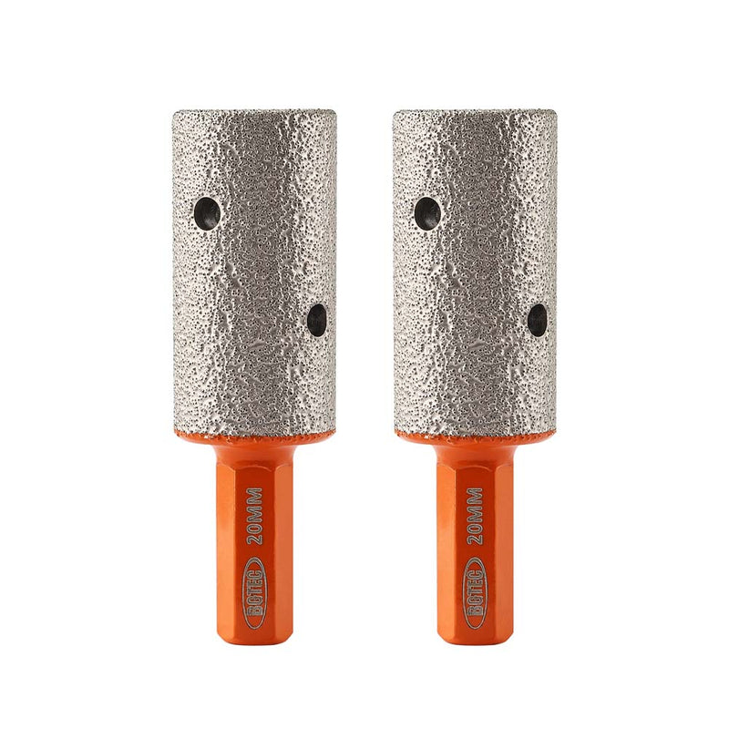 BGTEC Diamond Finger Milling Bits 1/2pcs 10/15/20/25mm Enlarging Shaping Trimming in Tile Porcelain Ceramic Granite Marble Hex Shank