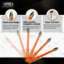 BGTEC 5pcs/set or 10pcs/set Cross Carbide Drill Bit Set Quick-fit Shank for Wood Plastic PVC Masonry Concrete