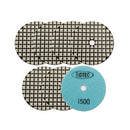 BGTEC 4 Inch Dry Diamond Polishing Pads Set, Pads Kit Grit 30 to Grit 3000 for Granite Marble Stone Quartz Tiles Concrete Floor Edges Countertop Polishing
