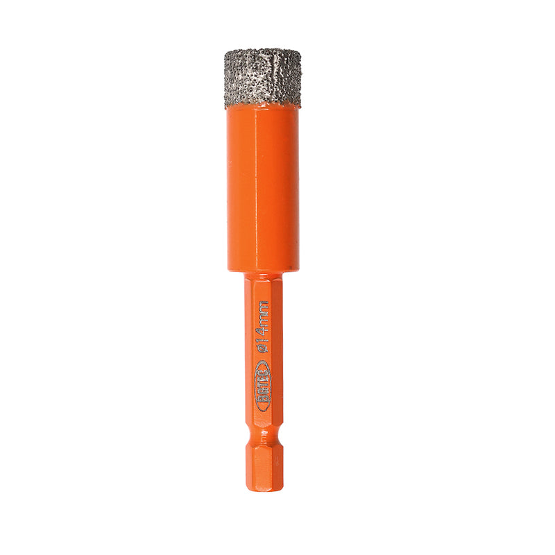 BGTEC Dry Diamond Drill Bits with Quick Change Hex Shank for Granite Porcelain Tile Ceramic Marble Dia 6/8/10/12/14mm