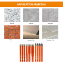 BGTEC Diamond Drill Bits 10pcs/Box 6/6/6/8/10/12mm Core Bit+6mm Cross Hole Opener Ceramic Wood Marble PVC Hole Saw Set Round Shank