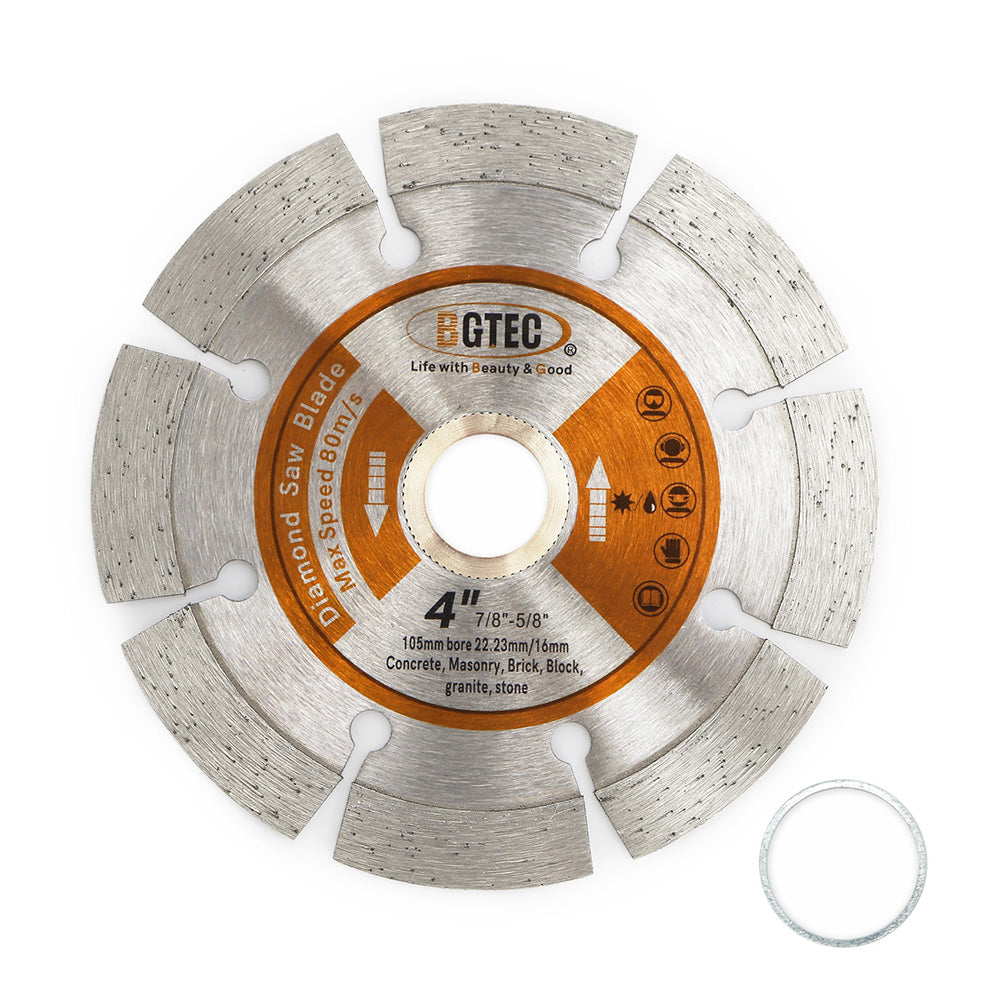 BGTEC Power Saw Segmented Diamond Blades 4''/4.5''/5''/6''/7