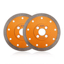 BGTEC Hot Pressed X Mesh Turbo Diamond Saw Blade Cutting Disc for Ceramic Tile Marble Granite Size 4''/4.5''/5'' Bore 22.23MM