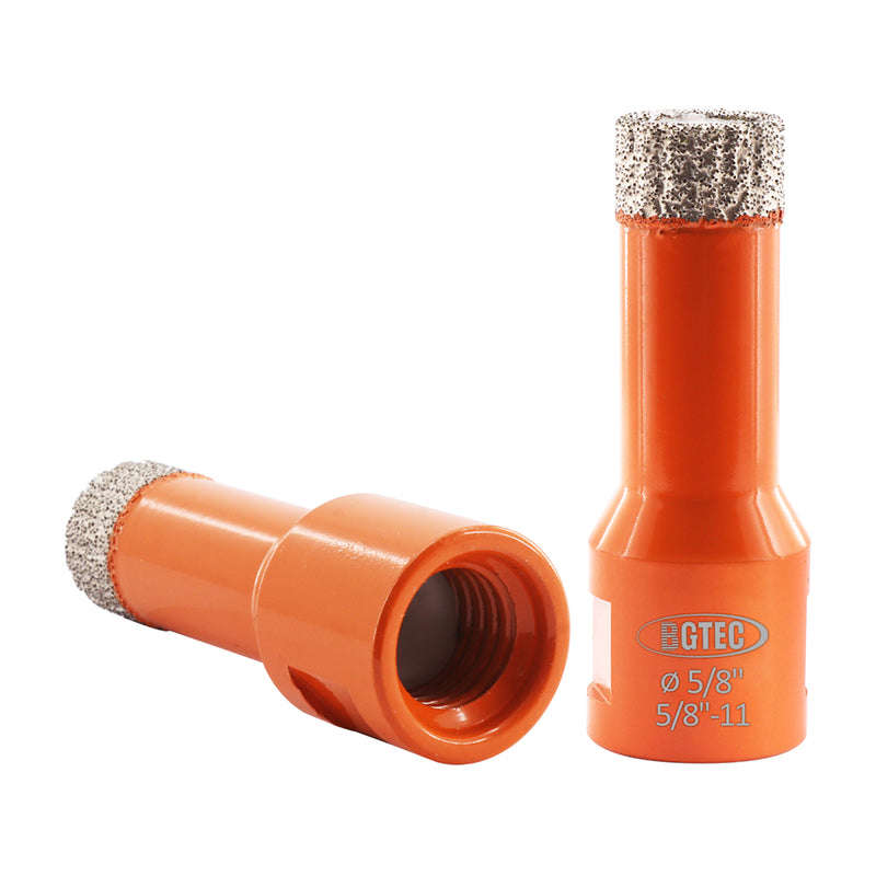 BGTEC Diamond Core Drill Bits Dia 6/8/10/12/14/16mm with 5/8-11 Thread for Porcelain Tile Granite Marble Stone Masonry