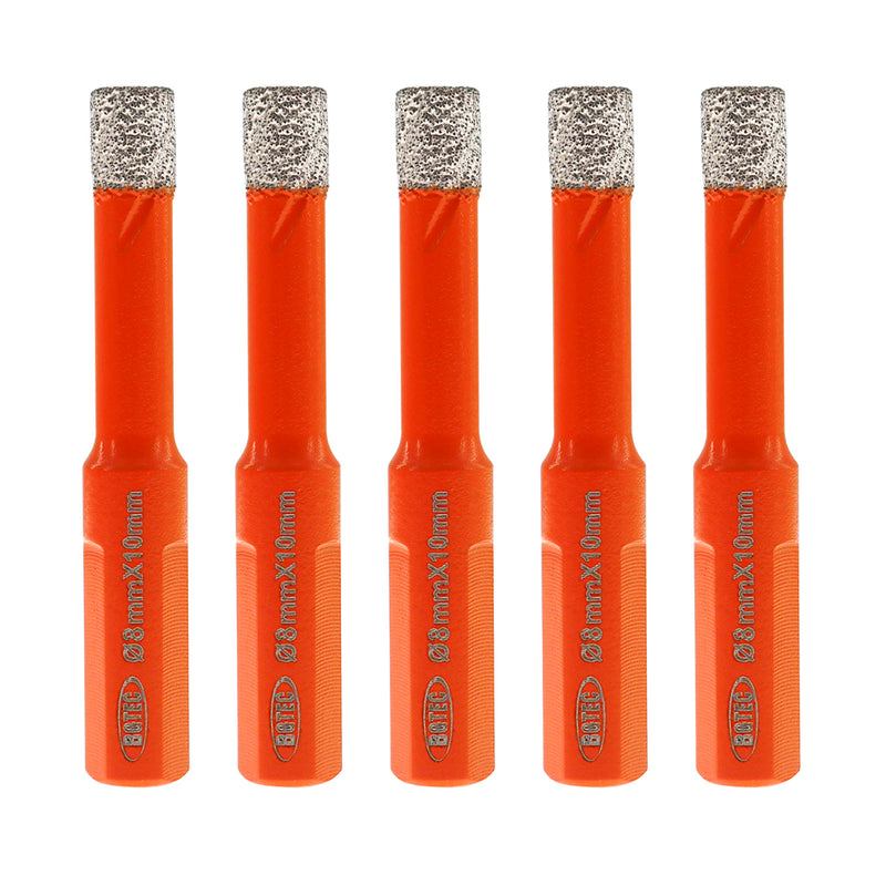 BGTEC Diamond Triangle Shank Drill Core Bits for Tile Ceramic Marble Masonry Brick Granite Dia 6-65mm