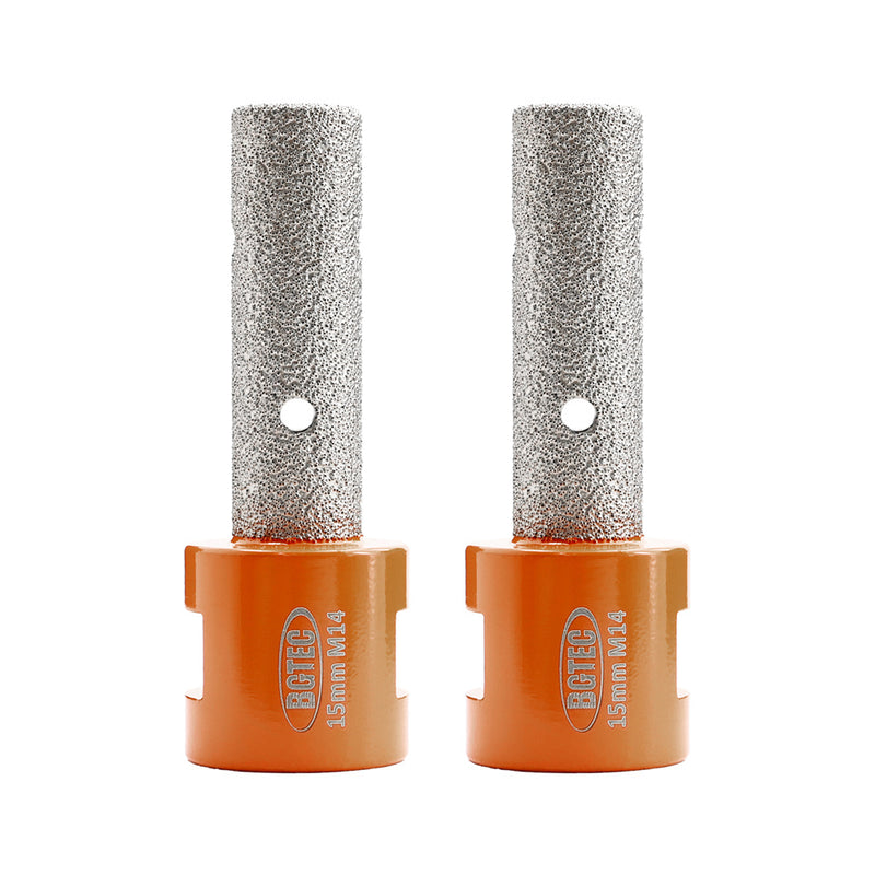 BGTEC Diamond Finger Milling Bits 1/2pcs 10/15/20/25/30/35mm M14 or 5/8-11 Enlarging Shaping Trimming in Tile Porcelain Ceramic Granite Marble