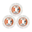 BGTEC Vacuum Brazed Carbide Cut-Off Wheel Blade for Wood Board Gypsum Board Rubber Pipe Plastic Dia 3''/4''/4.5''/5''