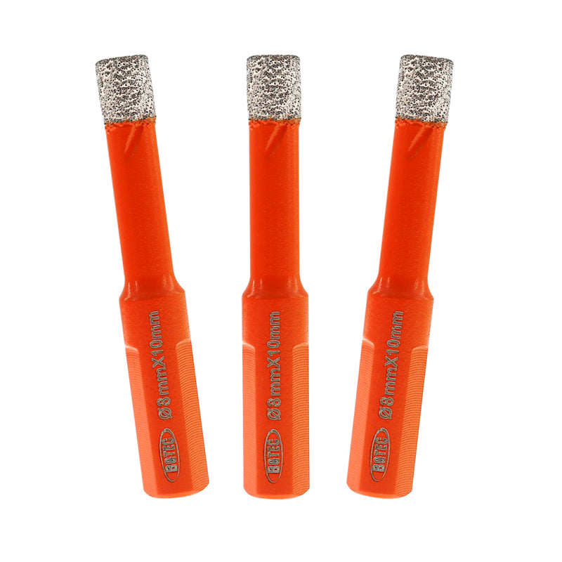 BGTEC Diamond Triangle Shank Drill Core Bits for Tile Ceramic Marble Masonry Brick Granite Dia 6-65mm