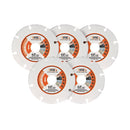 BGTEC Vacuum Brazed Carbide Cut-Off Wheel Blade for Wood Board Gypsum Board Rubber Pipe Plastic Dia 3''/4''/4.5''/5''