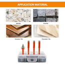 BGTEC Diamond Mini Dry Drilling Bits 4pcs/set 10/10/10mm Core Bits Round Shank +20mm Chamfer Bit Porcelain Granite Marble Ceramic Tile