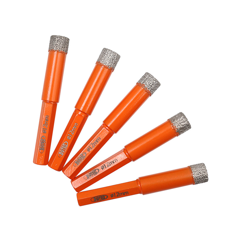 SANLEETEK 10Pcs Diamond Drill Bits Set - 1/4 Inch (6mm) Hole Saws For Tile And Stone