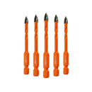 BGTEC 5pcs/set or 10pcs/set Cross Carbide Drill Bit Set Quick-fit Shank for Wood Plastic PVC Masonry Concrete