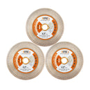 BGTEC Diamond Double-sided X Mesh Saw Blade for Tile Ceramic Marble Stone Dia 4''/4.5''/5'' Bore 22.23mm
