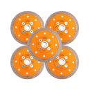 BGTEC X Mesh Turbo Diamond Porcelain Saw Blades with 5/8-11 or M14 Flange for Porcelain Tile Granite Marble Dia 4''/4.5''/5''