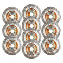 BGTEC Thin Diamond Turbo Blade for Cutting Porcelain Tile Ceramic Granite Marble Hard Material 4''/4.5''/5''/6''/7''/9''