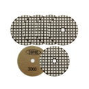 BGTEC 4 Inch Dry Diamond Polishing Pads Set, Pads Kit Grit 30 to Grit 3000 for Granite Marble Stone Quartz Tiles Concrete Floor Edges Countertop Polishing