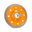 BGTEC X Mesh Turbo Diamond Porcelain Saw Blades with 5/8-11 or M14 Flange for Porcelain Tile Granite Marble Dia 4''/4.5''/5''