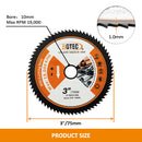 BGTEC HSS Cutting Disc 1/2/3/4/5/10pcs 75mm/3" for Soft Metal Copper Aluminum Wood PVC Plastic Fiberglass Saw Blade